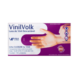 Luva de Vinil Volk Com 100 Grande