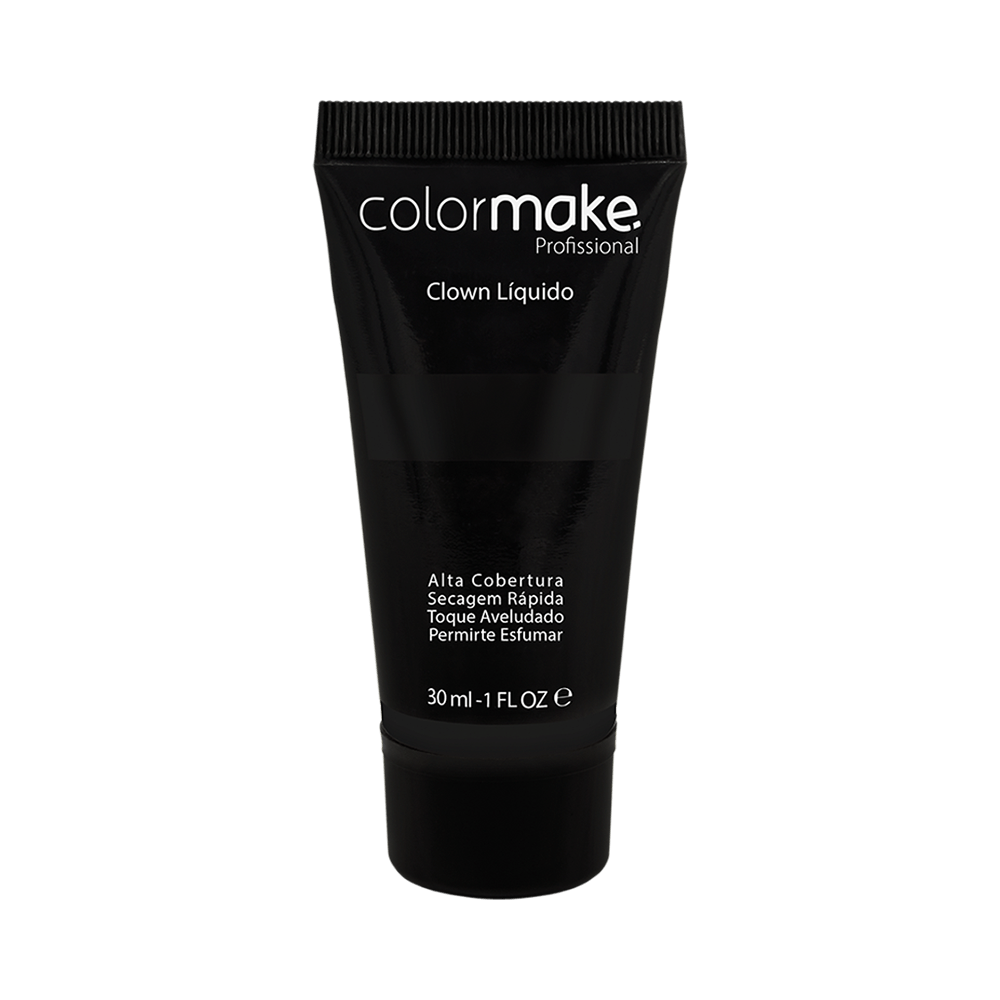 Maquiagem Artística Clown Liquido ColorMake Preto 30ml