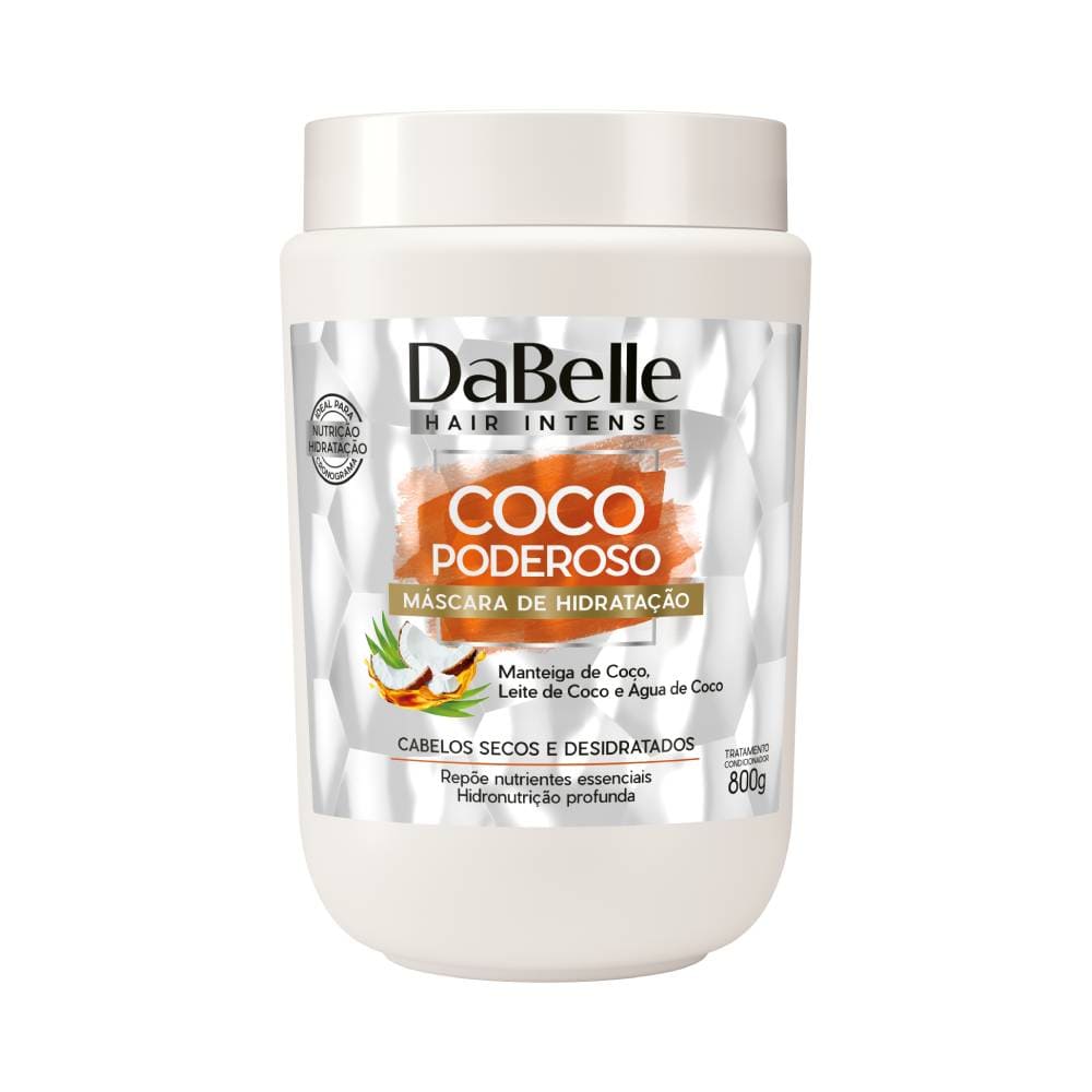 Máscara Capilar Dabelle Intense Coco Poderoso 800g