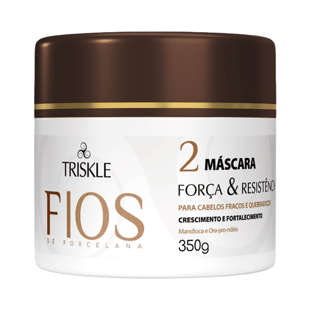 Máscara Capilar Triskle Fios de Porcelana Força e Resistência 350ml