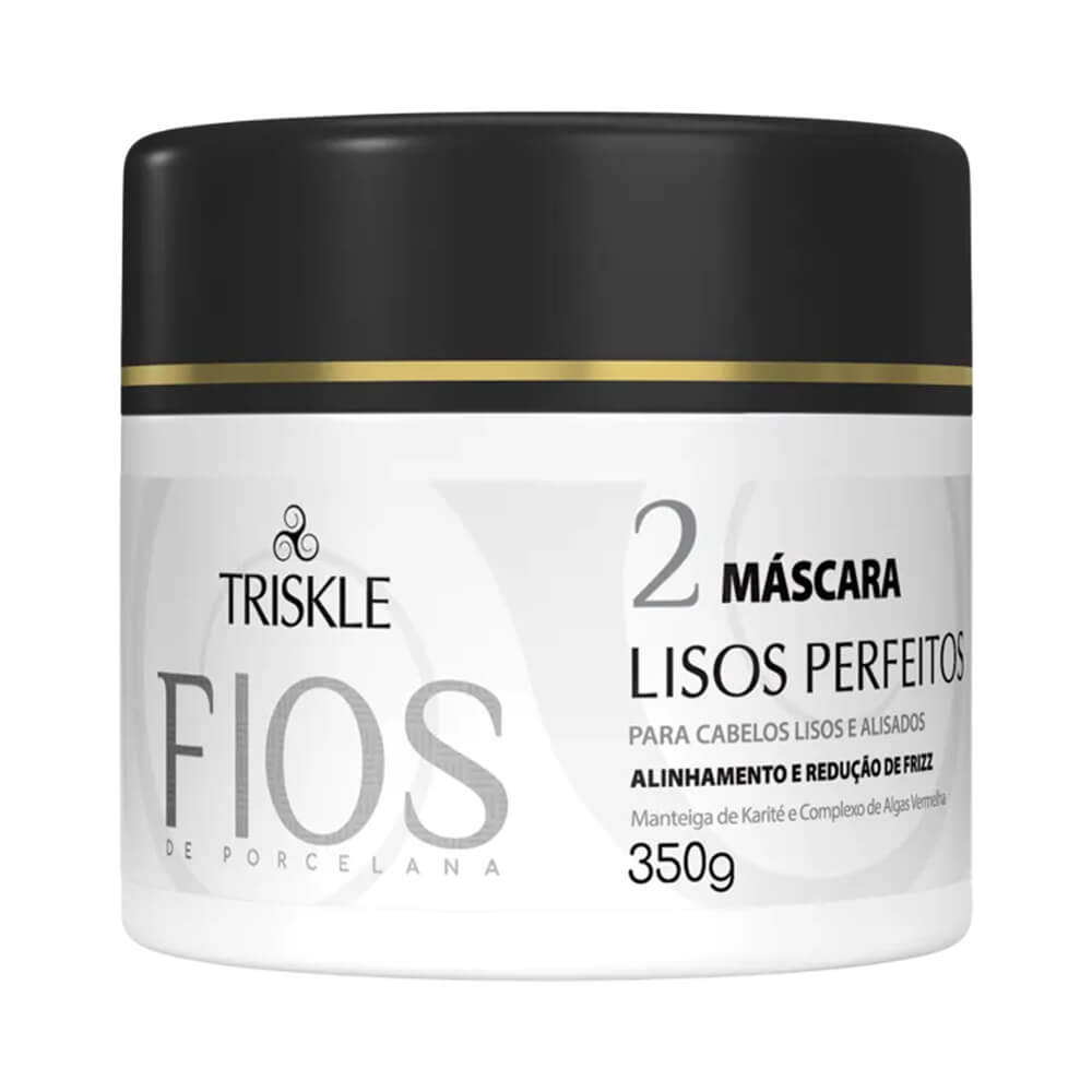 Máscara Capilar Triskle Fios de Porcelana Lisos Perfeitos 350ml