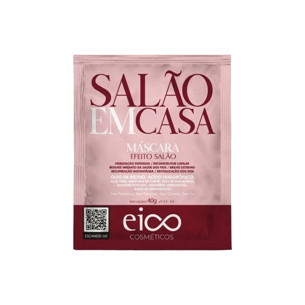Máscara Eico Salão em Casa Sachê 40g