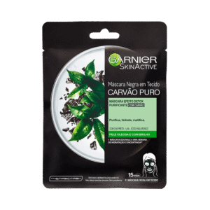 Máscara Facial Garnier Tecido Carvão Puro