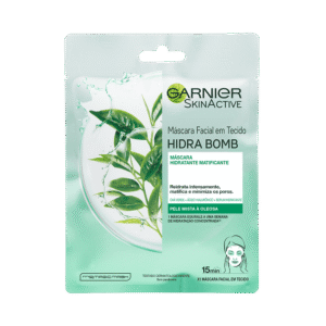 Máscara Facial Garnier Tecido Hidra Bomb Chá Verde