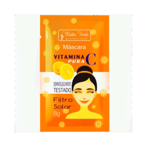 Máscara Facial Matto Verde Vitamina C Pura 8g