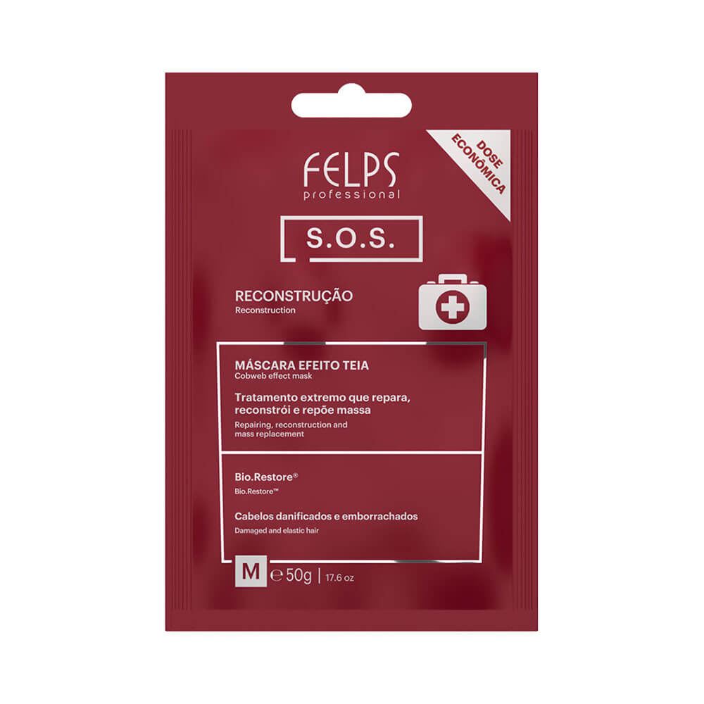 Máscara Felps Reconstrução Capilar SOS 50g