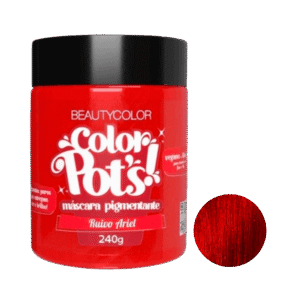Máscara Pigmentante Color Pot's Beauty Color Ruivo Ariel 240g