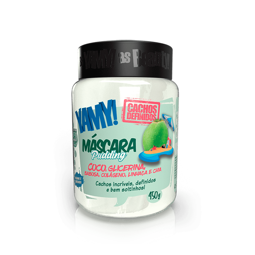 Máscara Yamy Pudding Cachos Definidos Coco 450g