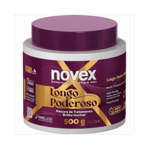 Máscara Capilar Novex de Hidratação Longo Poderoso Brilho Incrível 500g