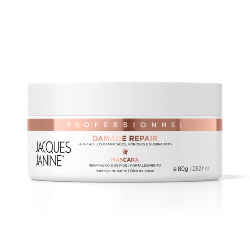Máscara Capilar Jacques Janine de Tratamento Damage Repair 80g