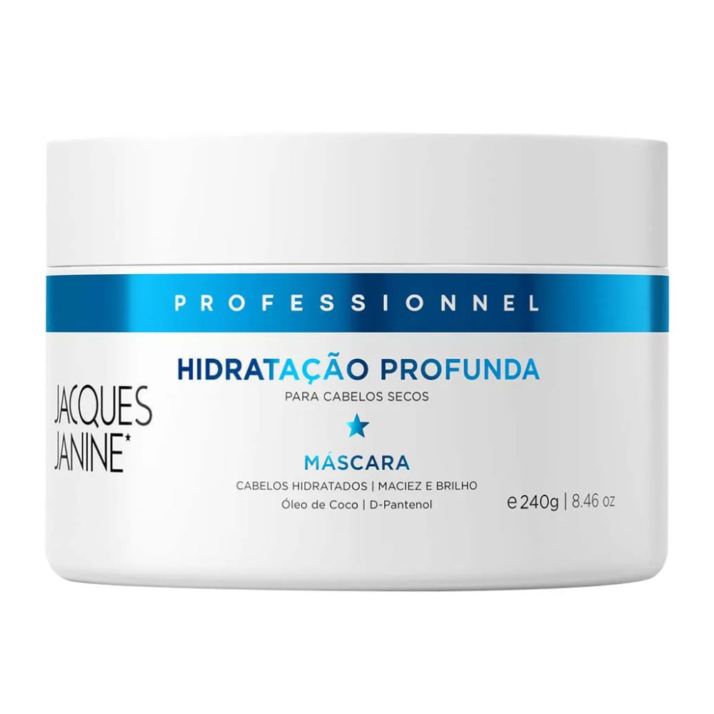 Máscara Capilar de Tratamento Jacques Janine Hidratação Profunda 240g