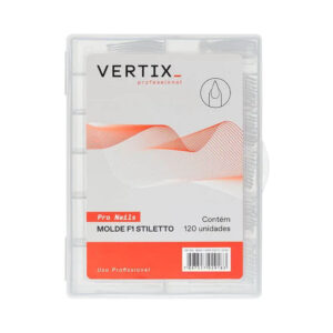 Molde para Extensão de Unhas Vertix F1 Stiletto 120 Unidades