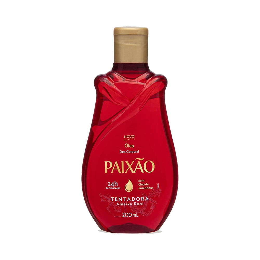 Óleo Corporal de Amêndoas Paixão Tentadora Ameixa Rubi 200ml