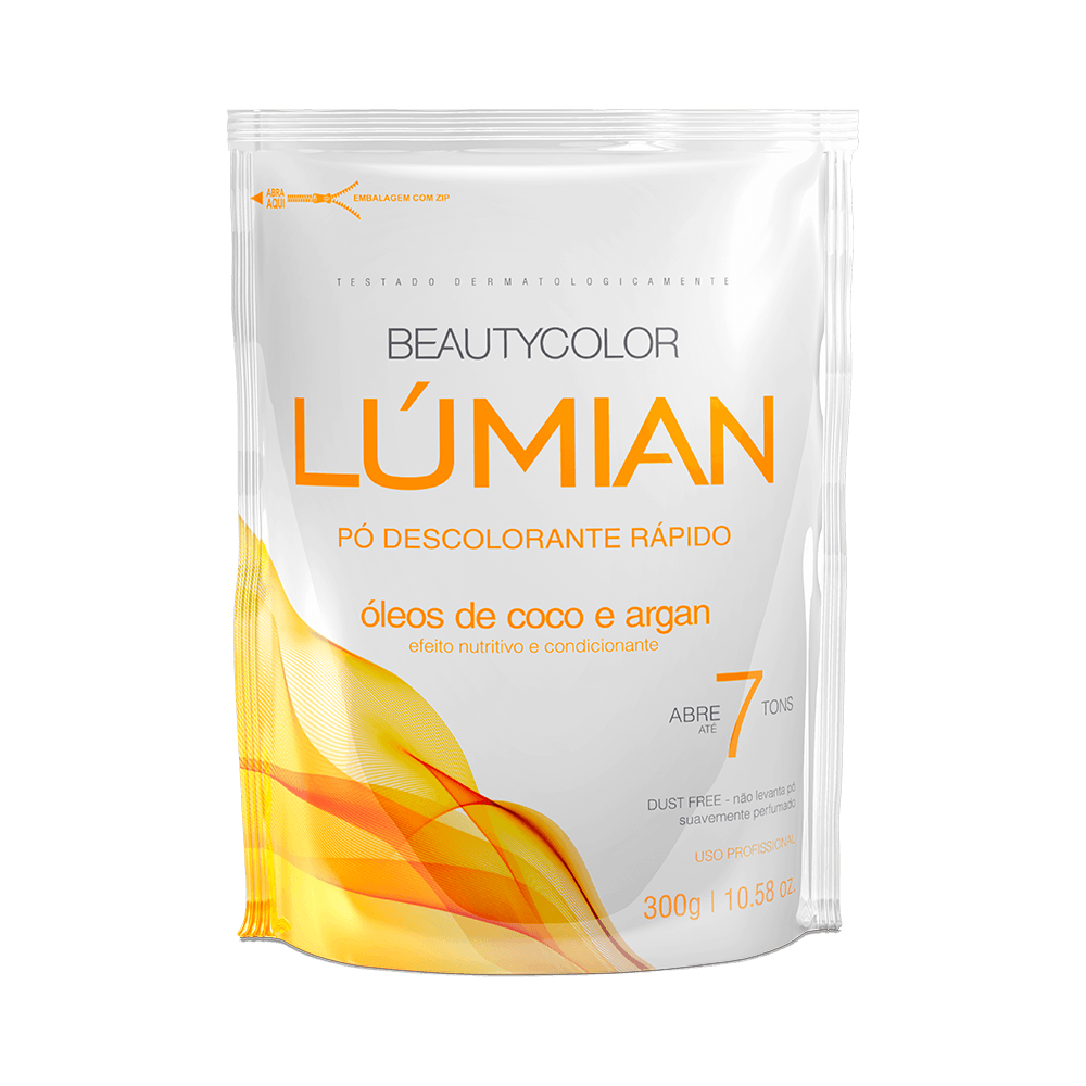 Pó Descolorante Beauty Color Lúmian Óleo de Coco e Argan 300g