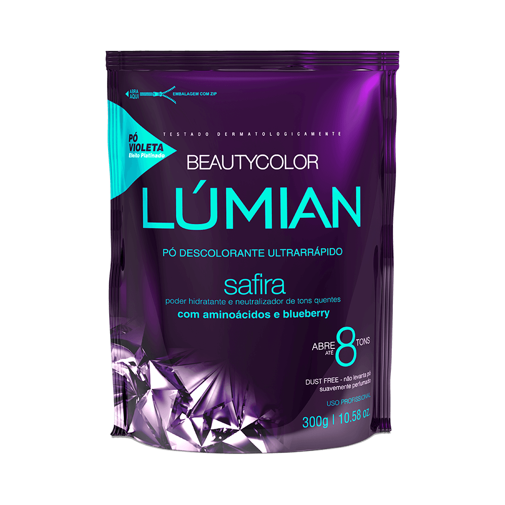 Pó Descolorante Beauty Color Safira Lúmian 300g