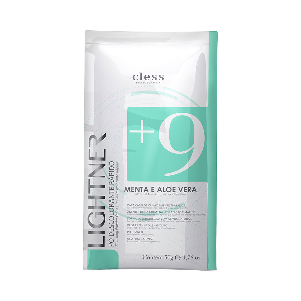 Pó Descolorante Cless Lightner Menta e Aloe Vera 50g