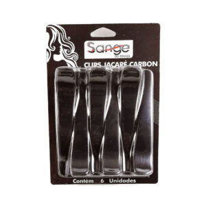 Prendedor Clips Sange Jacaré Beauty Flash Carbon