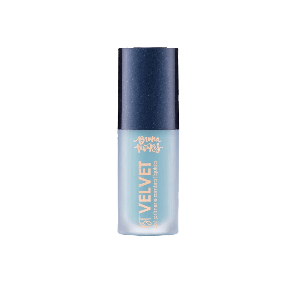 Primer e Sombra Líquida 2X1 Bruna Tavares BT Velvet Mintblue