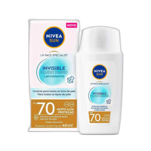 Protetor Facial Nivea Sun UV Face Specialist Invisible Fluido Diário FPS 70 40ml