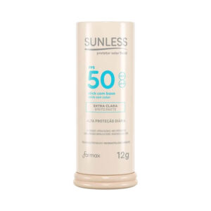 Protetor Facial Stick Sunless FPS 50 com Base Extra Clara 12g