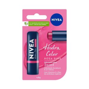Hidratante Labial Nivea Hidra Color Rosa Pink