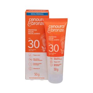Protetor Solar Facial Cenoura e Bronze FPS 30 Diário 50g