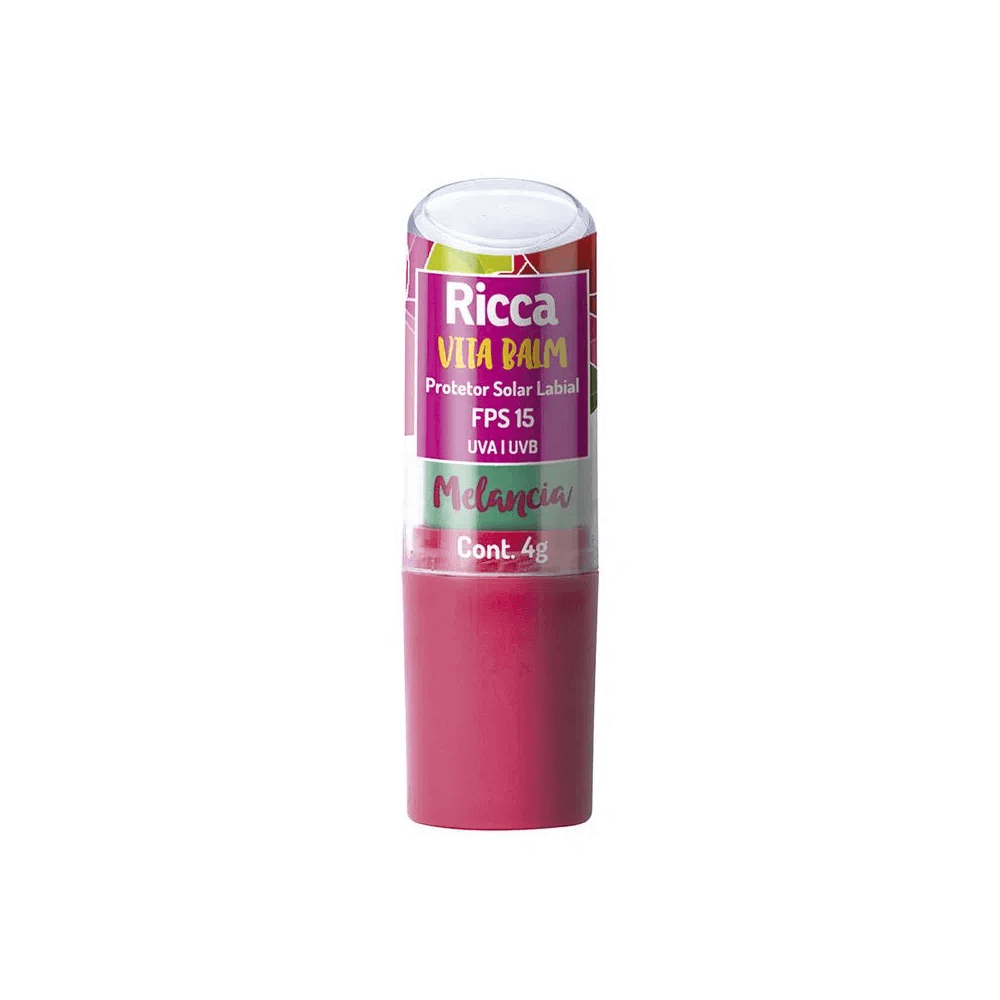 Protetor Solar Labial Ricca FPS15 Melancia