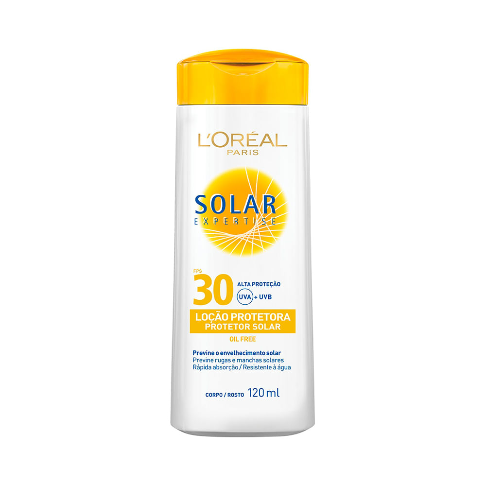 Protetor Solar L'Oréal Expertise Loção FPS30 120ml