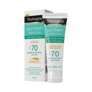 Protetor Solar Neutrogena Facial Pele Clara FPS70 40g