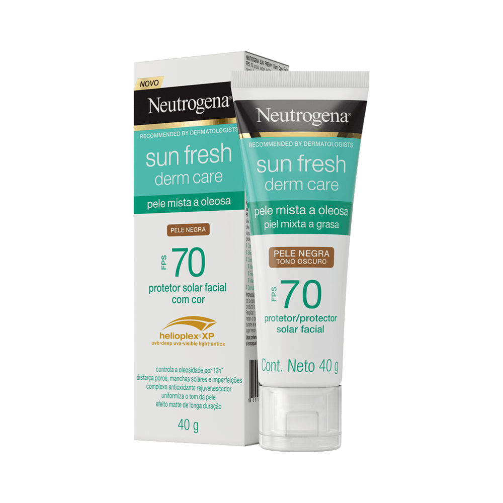 Protetor Solar Neutrogena Facial Pele Negra FPS70 40g