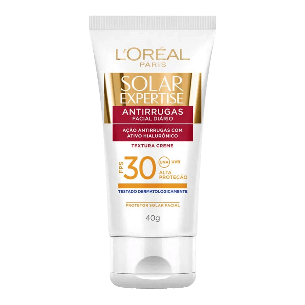 Protetor Solar L'Oréal Paris Solar Expertise Facial Antirrugas FPS 30 40g