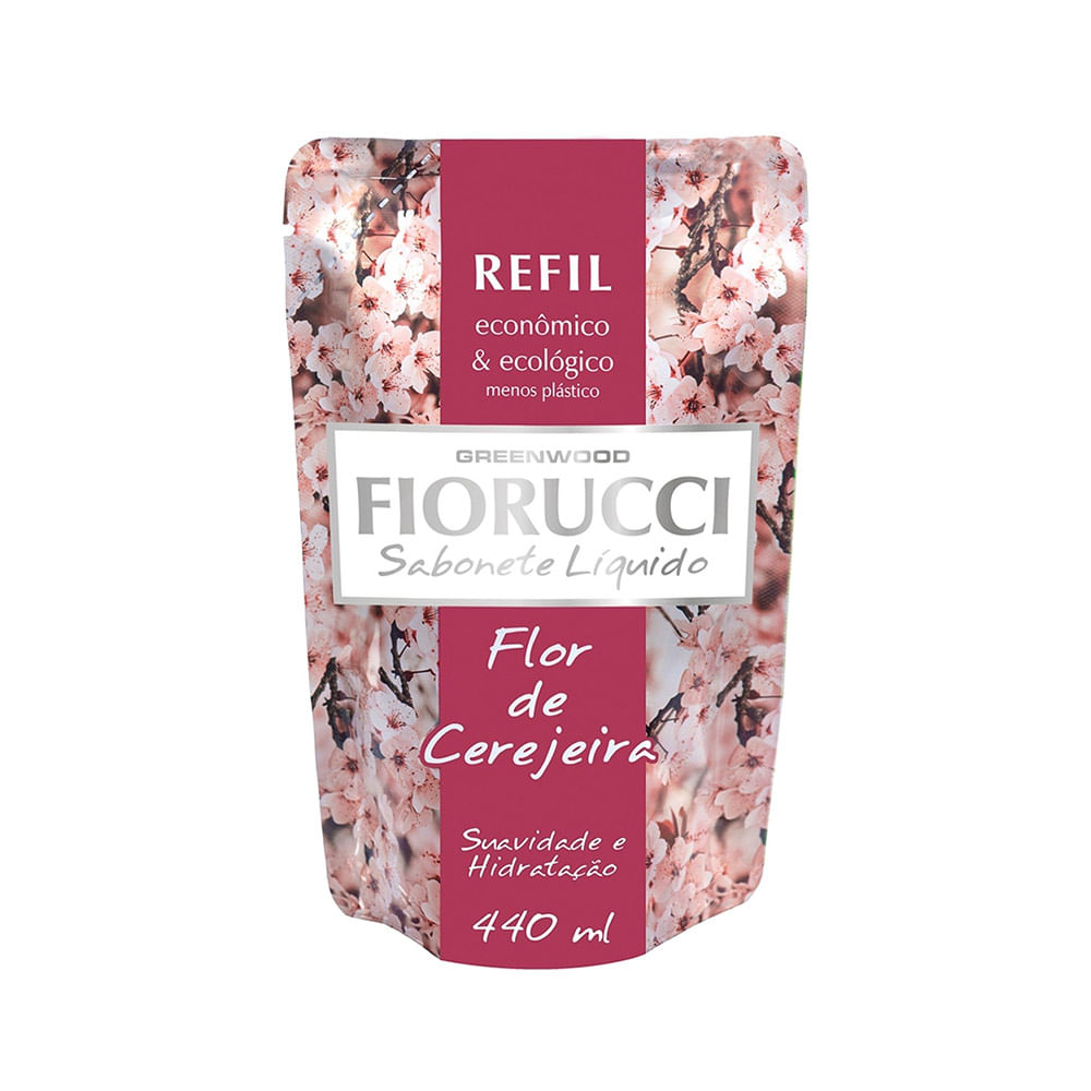 Refil Sabonete Líquido Fiorucci Flor de Cerejeira 440ml
