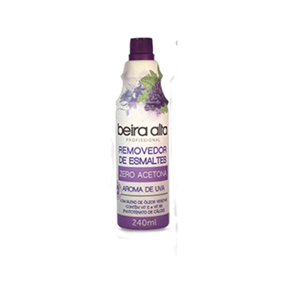 Removedor de Esmalte Aroma de Uva Beira Alta 240ml