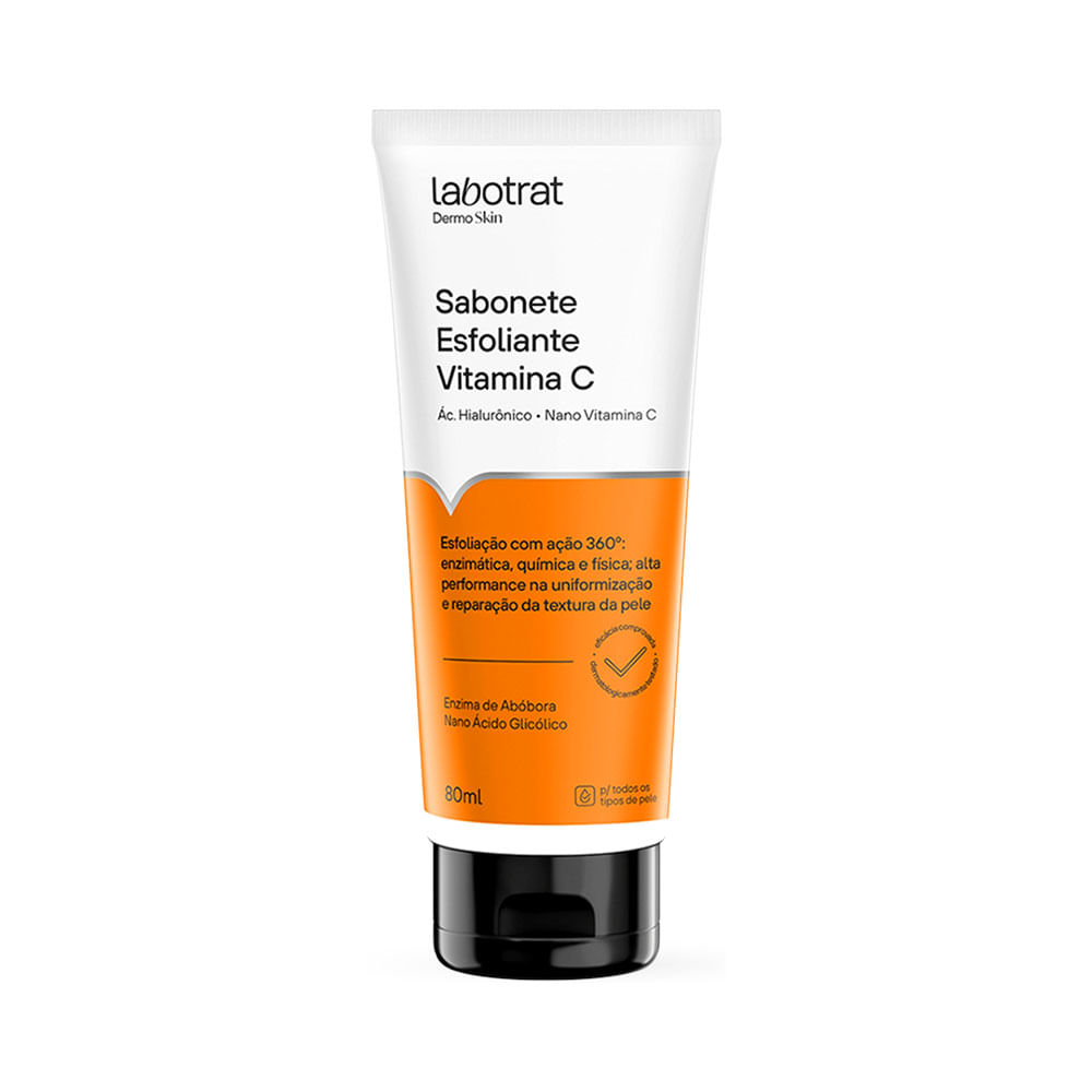 Sabonete Esfoliante Facial Labotrat Dermo Skin Vitamina C 80ml