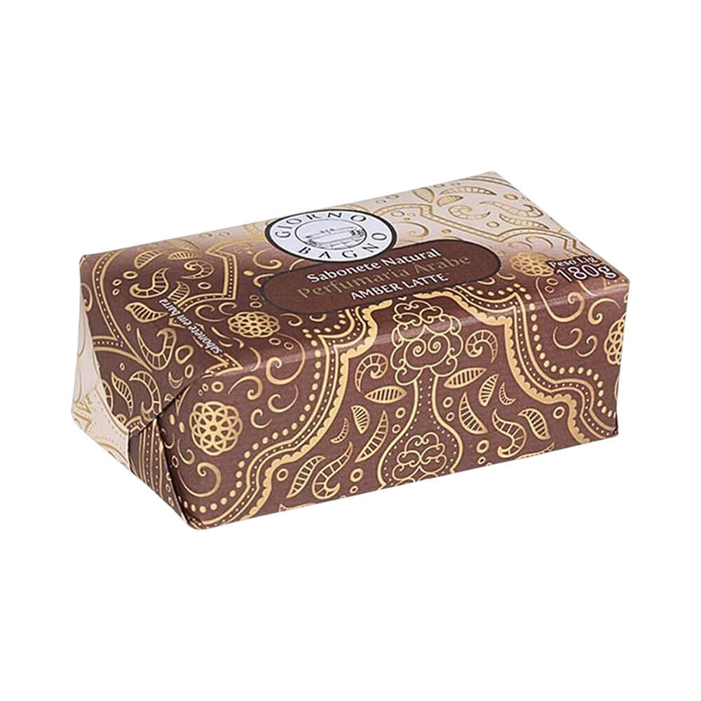 Sabonete Giorno Bagno Perfumaria Árabe Amber Latte 180g