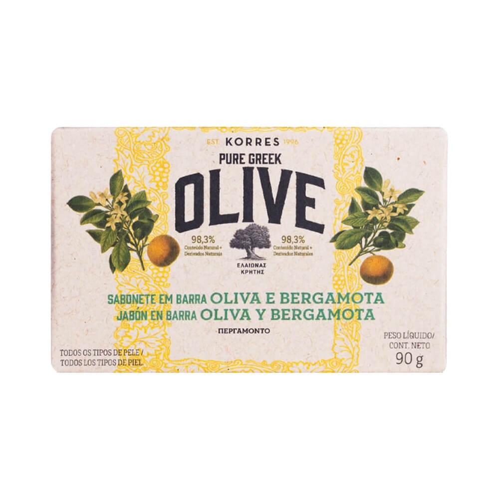 Sabonete Korres Pure Greek Olive Oliva e Bergamota 90g