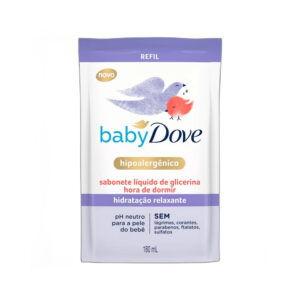 Sabonete Líquido Baby Dove Glicerina Hora de Dormir Refil 180ml