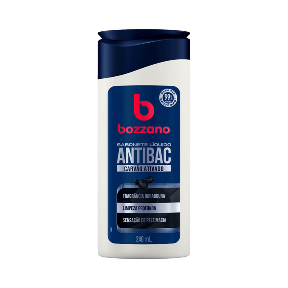 Sabonete Líquido Bozzano Antibact Carvão Ativado 240ml
