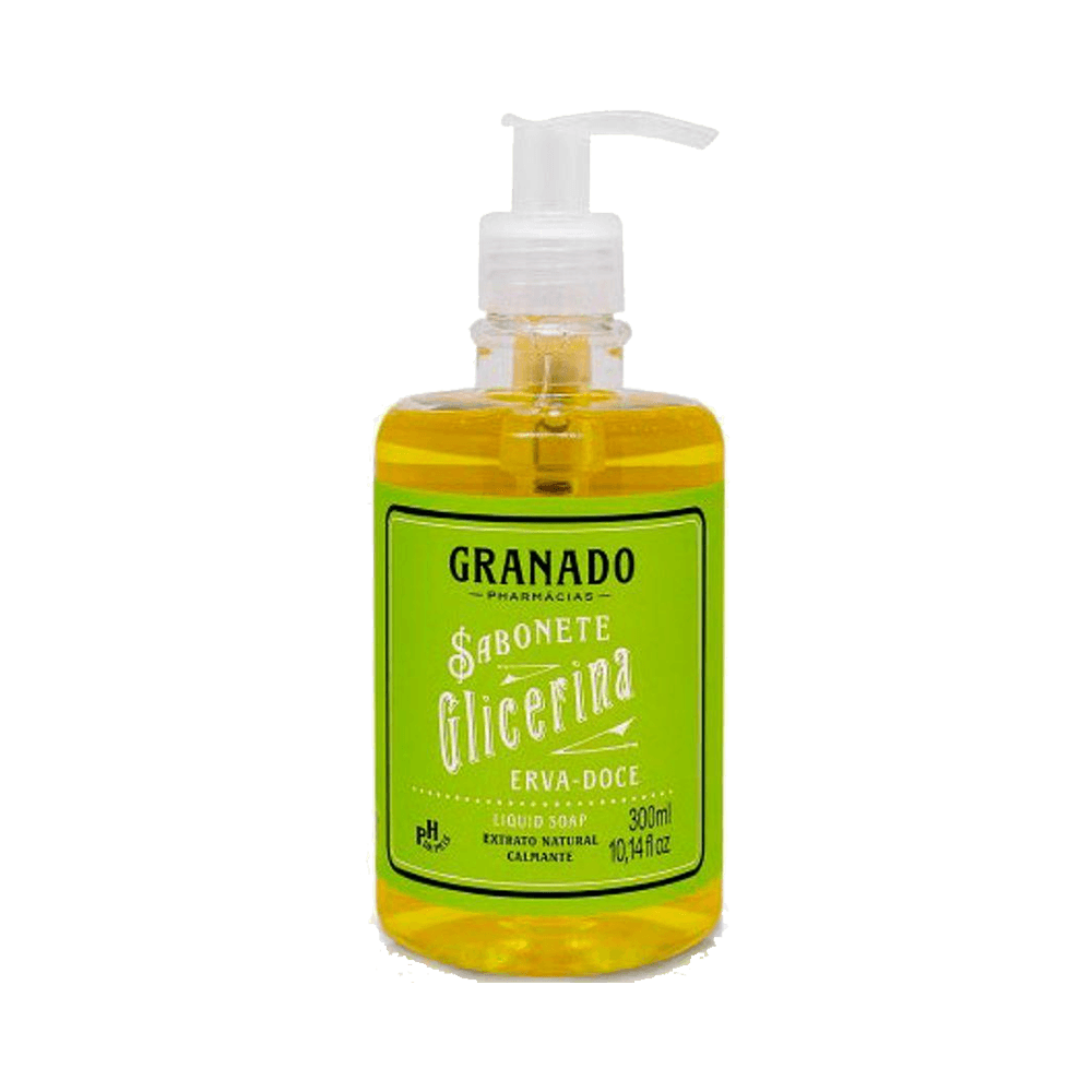 Sabonete Líquido Glicerina Granado Erva Doce 300ml