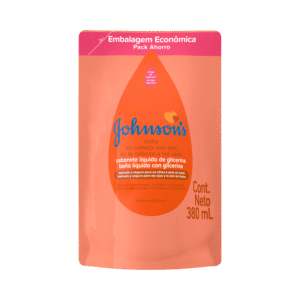 Sabonete Líquido Johnson's Baby Refil da Cabeça aos Pés 380ml