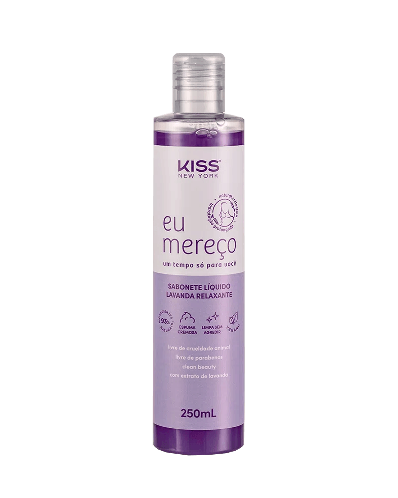 Sabonete Líquido Kiss New York Eu Mereço Lavanda Relaxante 250ml