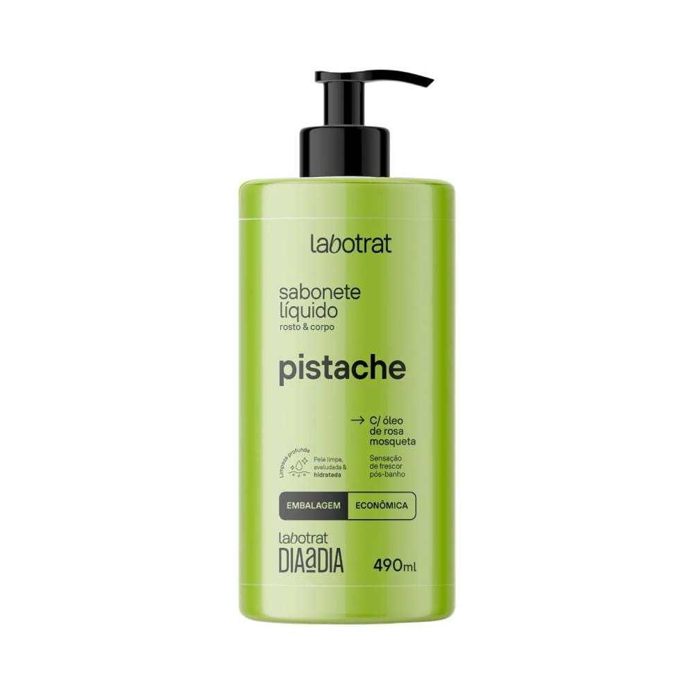 Sabonete Líquido Labotrat Dia a Dia Pistache 490ml