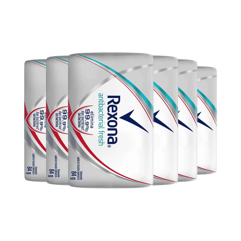 Sabonete Rexona Antibacterial Fresh com 6 Unidades