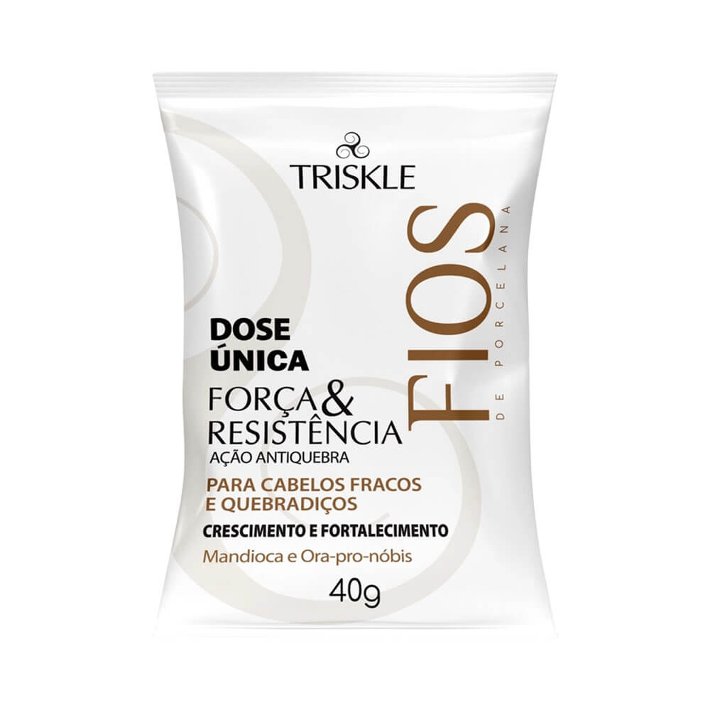 Sachê Dose Única Triskle Fios de Porcelana Força e Resistência 40g