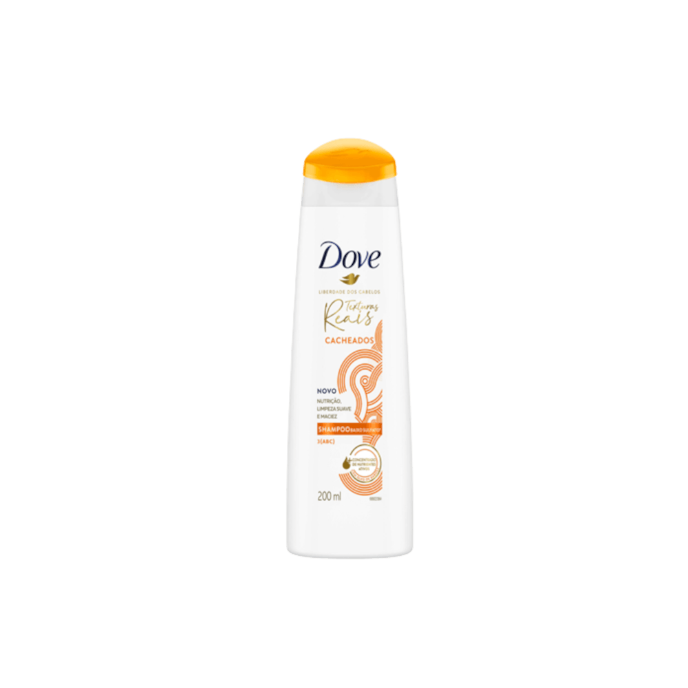 Shampoo Dove Texturas Reais Cacheados 200ml