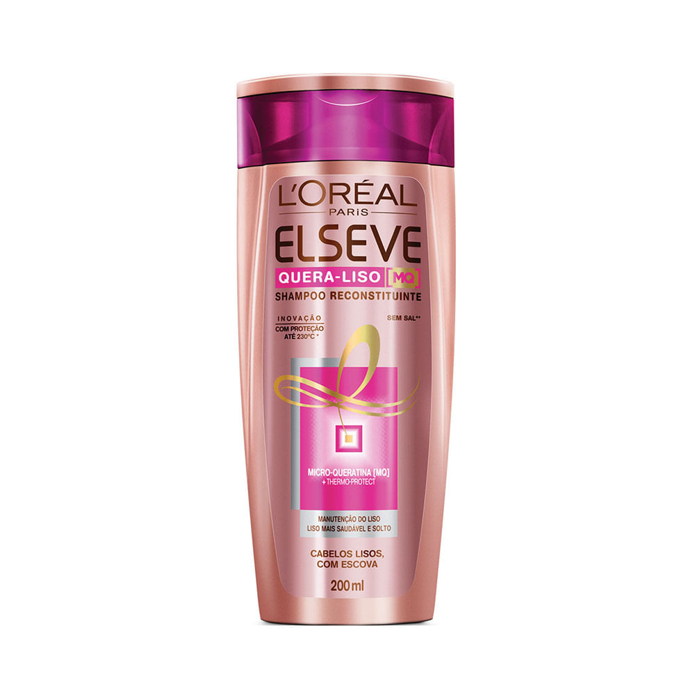 Shampoo Elseve Quera Liso 200ml