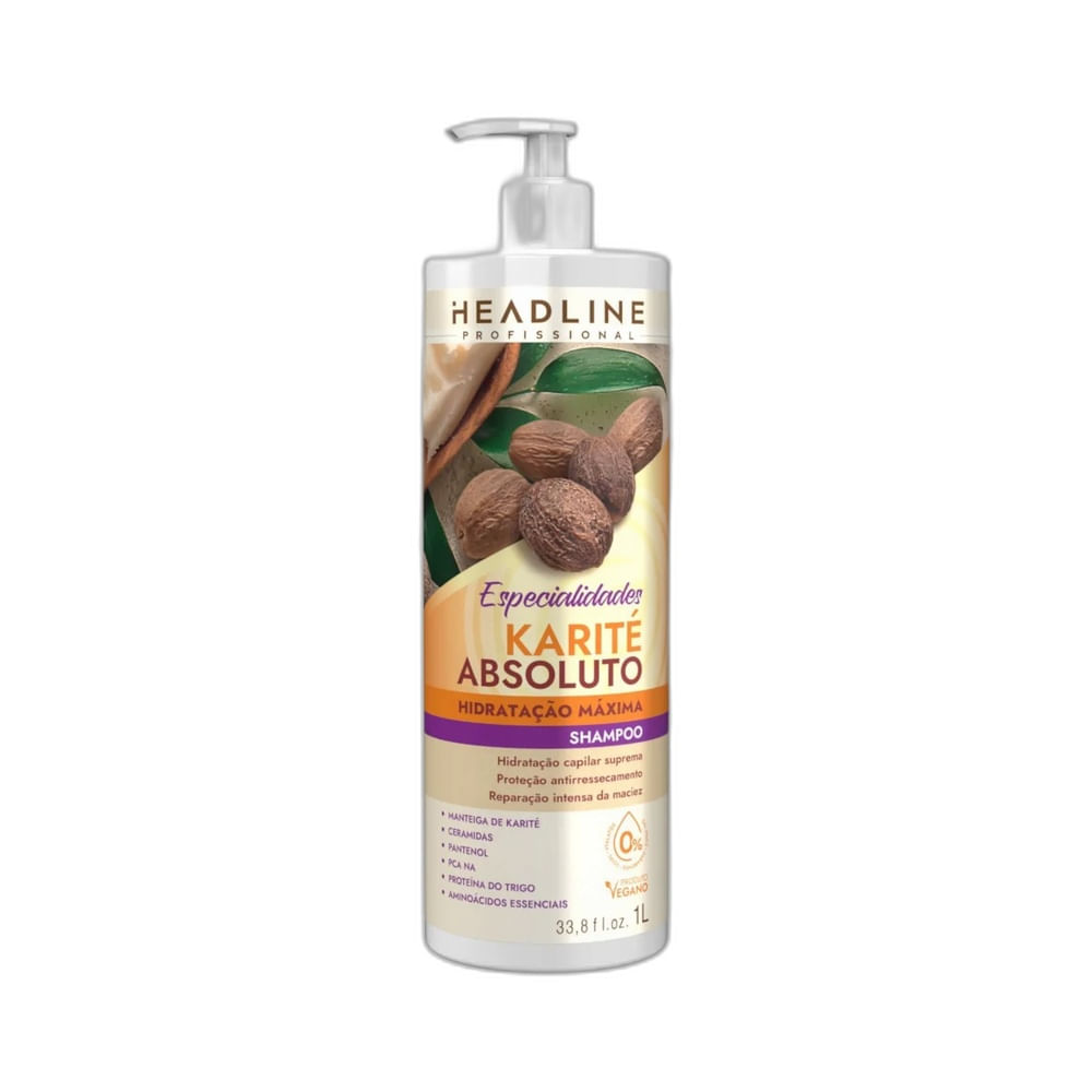 Shampoo Headline Especialidades Karité Absoluto 1L