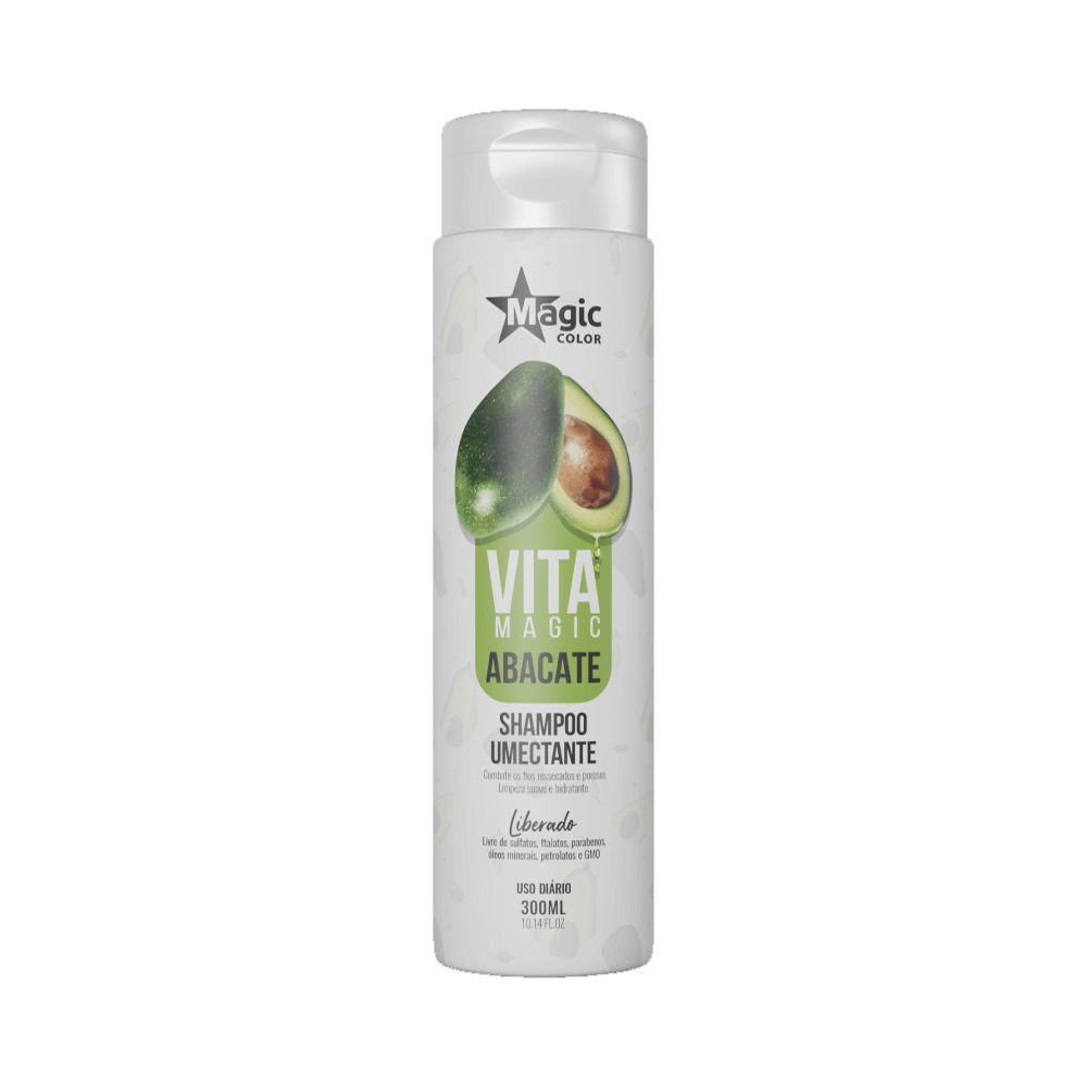 Shampoo Magic Color Umectante Vita Magic Abacate 300ml