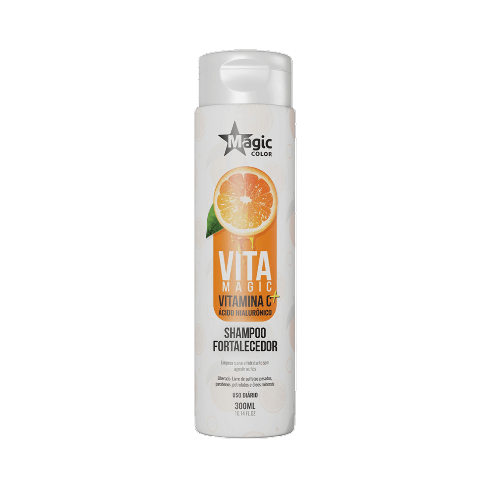 Shampoo Magic Color Vita Magic Vitamina C + Ácido Hialurônico 300ml