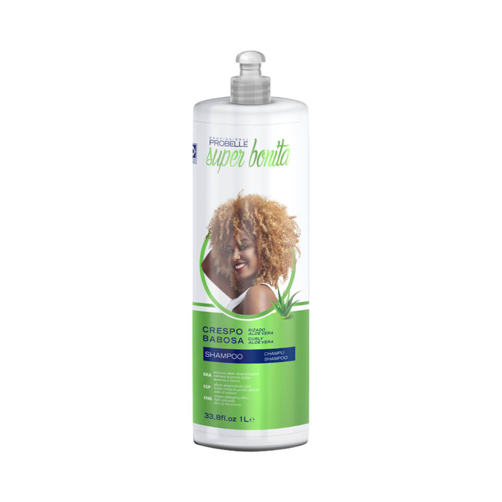Shampoo Probelle Super Bonita Crespo Babosa 1L